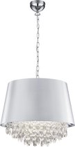 LED Tafellamp - Tafelverlichting - Trion Lorena - E14 Fitting - Rond - Mat Wit - Aluminium - BSE