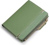 ZILOU® Compact wallet Ladies Zipper wallet Vert