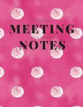 My Boring Meeting Survival Guide and Notes: 8.5x11 Meeting Notebook and Puzzle Book