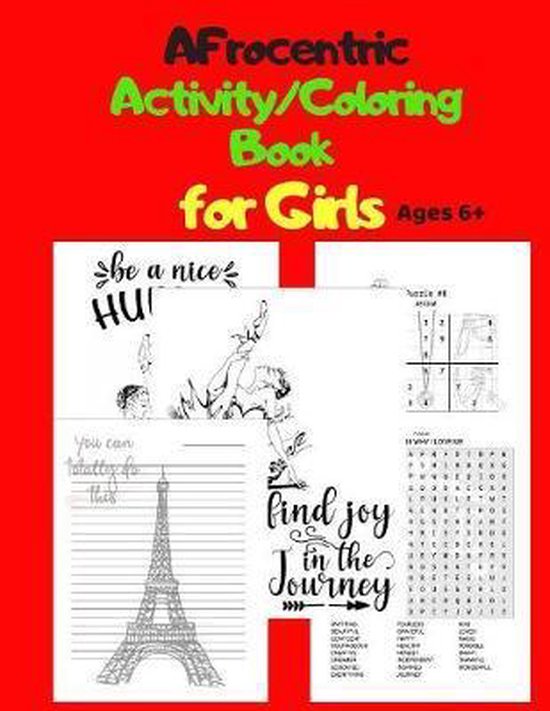 Afrocentric Activity/Coloring Book for Girls Ages 6+ - cover