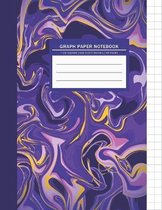 Graph Composition Notebook: Abstract Marble Graphing Notebook 1 cm Square Graph Paper Quad Ruled Notebook Graph Composition Book Science & Math No