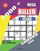 1,000 + Mega jigsaw killer sudoku 6x6: Logic puzzles easy - medium levels