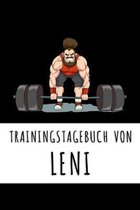 Trainingstagebuch von Leni: Personalisierter Tagesplaner für dein Fitness- und Krafttraining im Fitnessstudio oder Zuhause