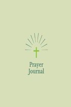 Prayer Journal: Green cross prayer lined paperback jotter notebook