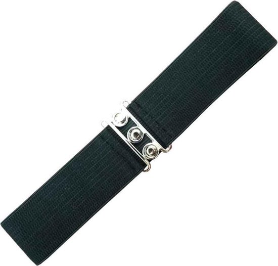 Elastische tailleriem 'Vintage stretch waist belt' zwart SMALL - Dancing  Days / Banned | bol.com