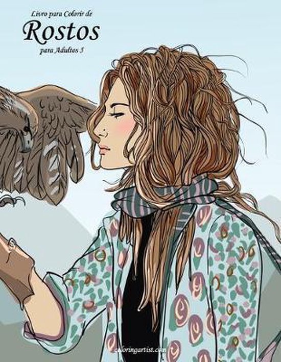 Rostos- Livro para Colorir de Rostos para Adultos 5 - cover