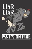 Sarcasm Liar Liar Notebook Journal: Sarcasm Liar Liar Notebook Journal Gift College Ruled 6 x 9 120 Pages