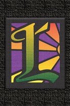 L: Monogram Letter Initial Internet Password Logbook