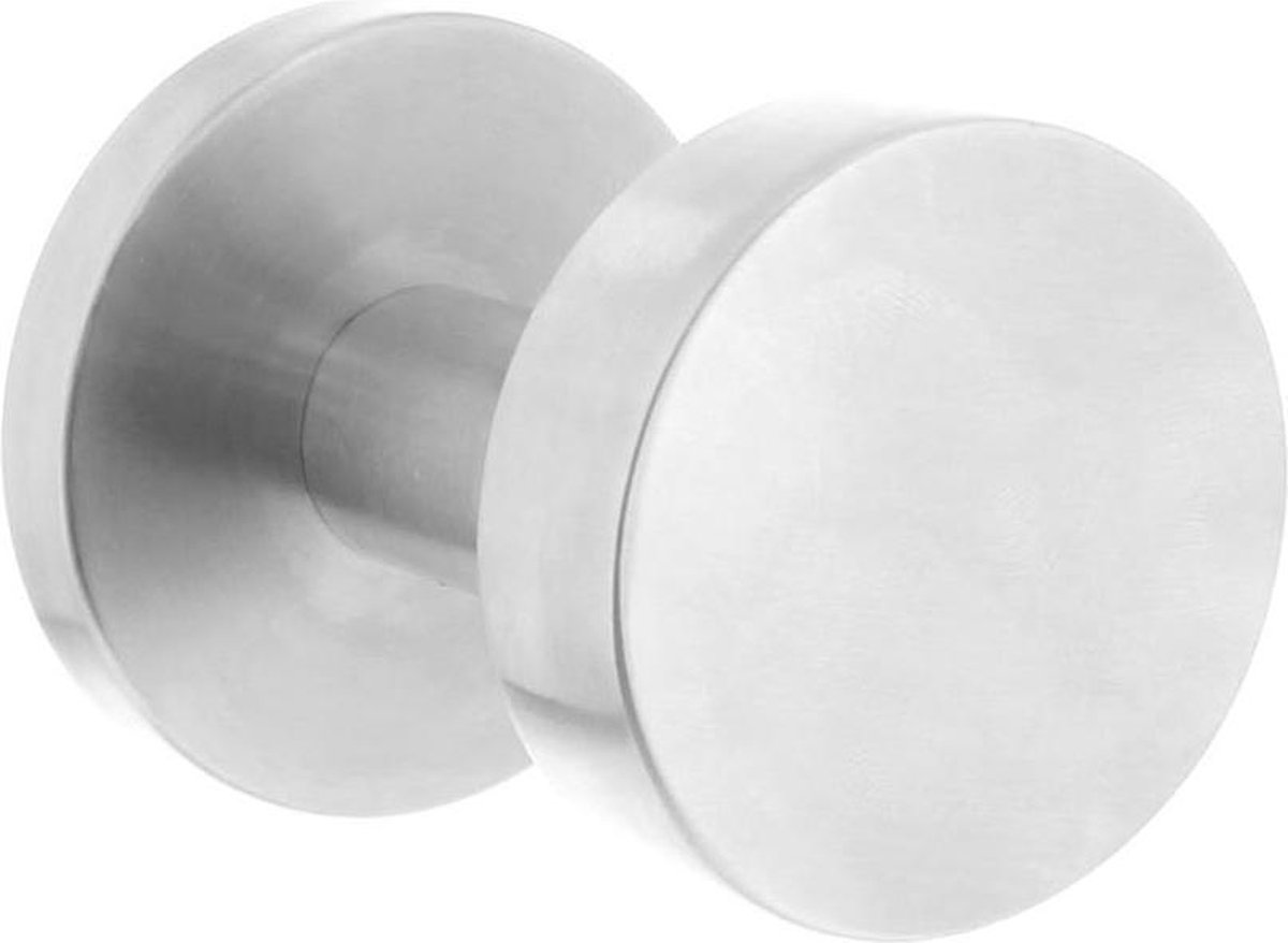 Necosteel bolknop rvs recht vast op rozet 50mm 061