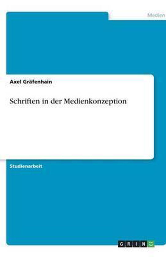 Schriften in der Medienkonzeption - cover