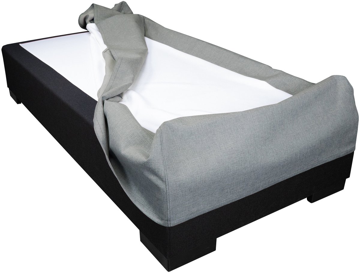 Slaaploods.nl Boxspring Hoes - 90 x 220 cm - Hoogte 30 cm - Grijs