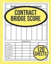 Contract Bridge Score: 120 Contract Bridge Score Sheets