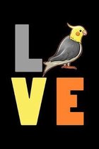 Love: Miniature Cockatoo Notebook to Write in, 6x9, Lined, 120 Pages Journal