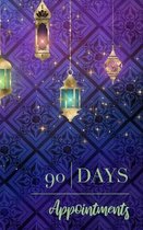 90 Days Appointments: Marrakesh Collection - Vol.5 - 5x8 - 92 Pages - Undated - Daily Appointments - Notes - Gratitude - To Do