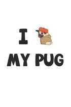 My Pug: Notizbuch, Notizheft, Notizblock - Geschenk-Idee f�r Mops Besitzer - Karo - A5 - 120 Seiten