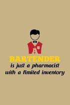 A Bartender Is Just A Pharmacist With A Limited Inventory: Blank 5x5 grid squared engineering graph paper journal to write in - quadrille coordinate n