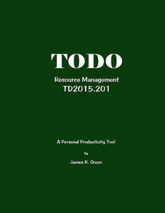 To Do Resource Managemant Td2015.201 - cover