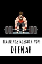 Trainingstagebuch von Deenah: Personalisierter Tagesplaner für dein Fitness- und Krafttraining im Fitnessstudio oder Zuhause