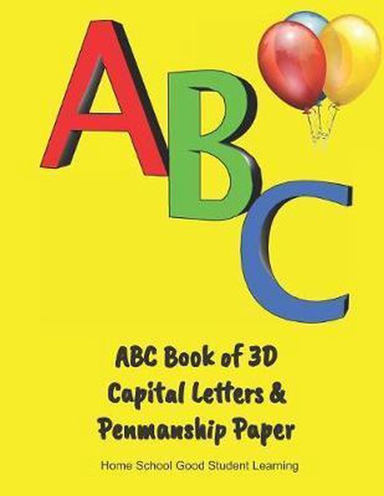 ABC Book of 3D Capital Letters & Penmanship Paper - cover
