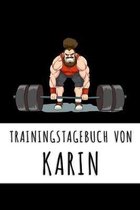 Trainingstagebuch von Karin: Personalisierter Tagesplaner für dein Fitness- und Krafttraining im Fitnessstudio oder Zuhause