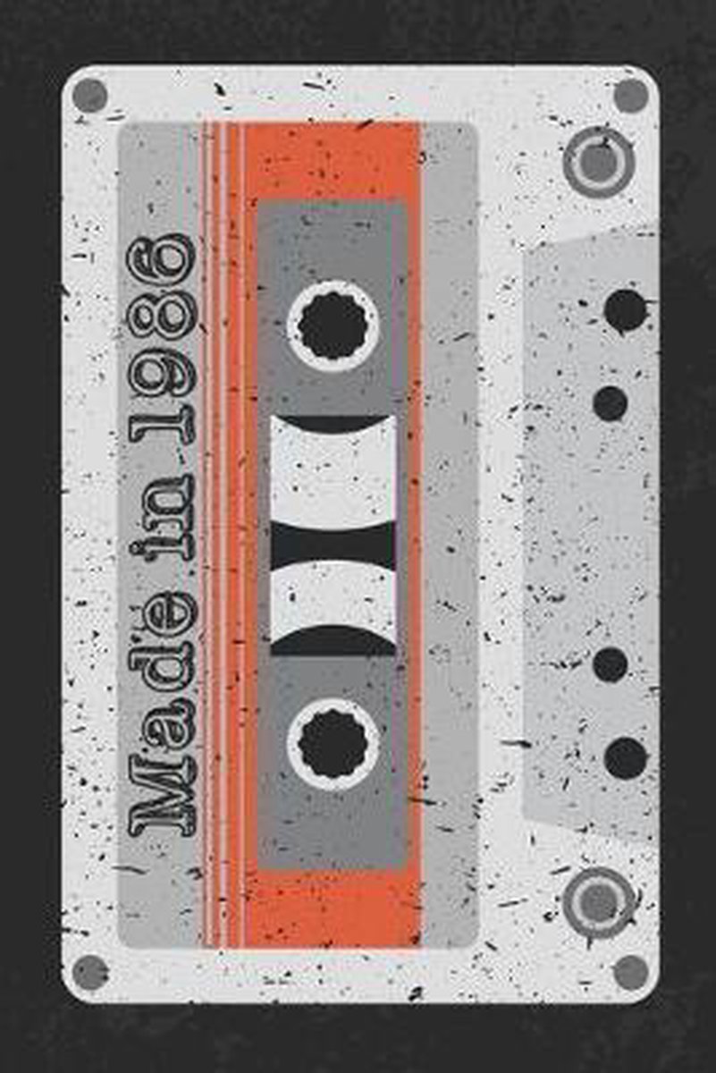 Made In 1986: A Retro Blank Lined Notebook For Fans Of The 1980s, Vintage Music Cassette Mix Tape - Culture Of Pop