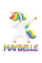 Maybelle: Maybelle 6x9 Journal Notebook Dabbing Unicorn Rainbow
