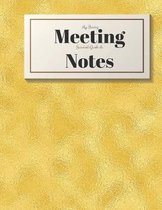My Boring Meeting Survival Guide and Notes: 8.5x11 Meeting Notebook and Puzzle Book