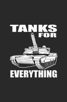 Tanks For Everything: Military Notebook Army Air Force Navy Journal for the heroes serving our country, veterans and true patriots, coworker