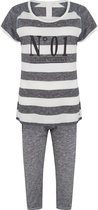 Pasha dames set 3/4 broek | MAAT XL | No 1 | zwart mêlee