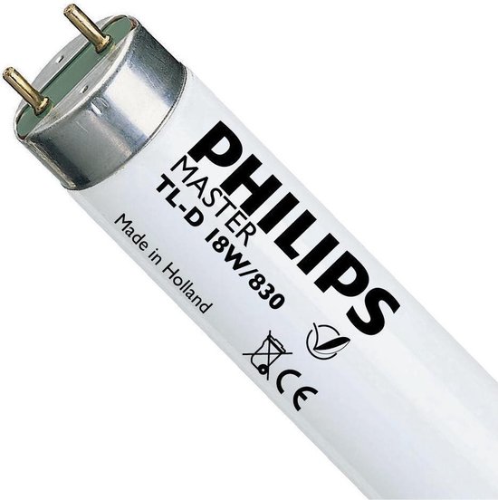 Philips MASTER TL-D Super 80 18W/830 1SL - 1 stuk - Philips