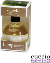 Cuccio Cuticle Revitalizing Complex Oil 75ml Hemp- Bevat Hennep zaadolie-Chia zaadolie-Cupuacu Seed Butter - Verzorgende nagelriemolie - Hydrateert en verzorgd-Beschermd en geneest