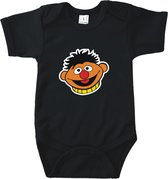 Rompertjes baby met tekst - Ernie - Sesamstraat - Zwart - Maat 50/56 - Kraamcadeau - Babygeschenk - Romper - Babyshower - Valentijn - Moederdag - Vaderdag