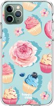 HappyCase iPhone 11 Pro Hoesje Flexibel TPU Toetjes Print