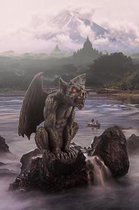 Gargoyle Fantasy Journal: 150 Page Lined Notebook/Diary