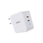 Choetech - Dual USB-C GaN stroomadapter  - Power Delivery 100W