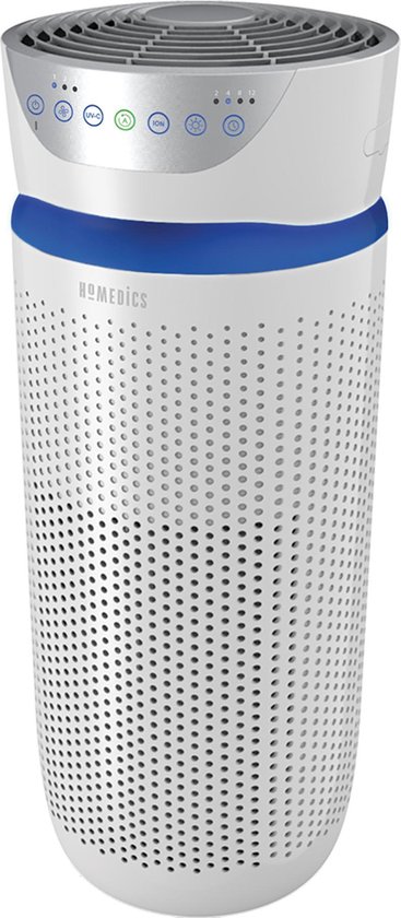HoMedics 5 in 1 Total Clean APT40 Luchtreiniger/Air Purifier met vervangbaar HEPA filter - UV licht – Werkt tegen huisstofmijt, hooikoorts, allergie, stof, CADR: 827m3/h – 3 standen + nachtmodus