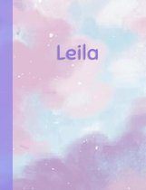 Leila: Personalized Composition Notebook - College Ruled (Lined) Exercise Book for School Notes, Assignments, Homework, Essay