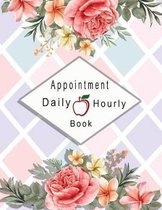 Appointment book daily hourly: Floral Watercolor - Appointment Book for Salons, Spas, Hair Stylist, Beauty - Appointment Book with Times Daily and Ho