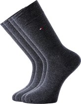 Tommy Hilfiger Classic Socks (2-pack) - herensokken katoen - antraciet melange - Maat: 47-49