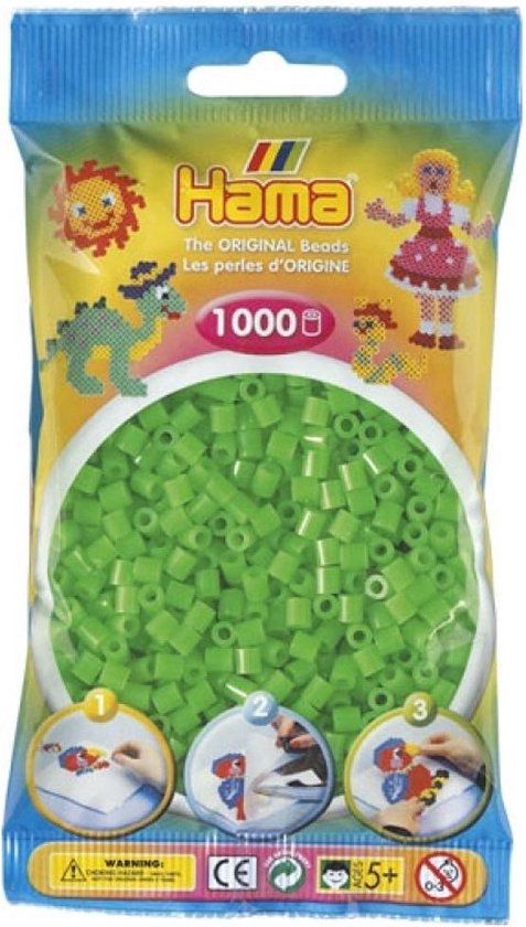 Fer sur perles Hama 1000 pièces Green Fluor