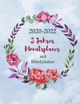2020-2022 3-Jahres Monatszeitplaner mit Bibelzitaten: Gro�er Terminplaner f�r Christliche Frauen & M�nner - Monatsplaner f�r Agenda, ein Monat & ein B