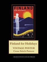 Finland for Holidays: Vintage Poster Cross Stitch Pattern