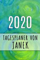 2020 Tagesplaner von Janek: Personalisierter Kalender f�r 2020 mit deinem Vornamen