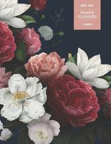2019 - 2020 - Weekly Planner - 17 Months: August 2019 - December 2020 - Includes 30 pages of Dot Grid Pages for Notes - Vintage Floral Simple Weekly P