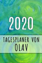 2020 Tagesplaner von Olav: Personalisierter Kalender für 2020 mit deinem Vornamen