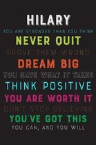 Hilary You Are Stronger Than You Think Never Quit Prove Them Wrong Dream Big You Have What It Takes Think Positive You Are Worth It Dont Stop Believin