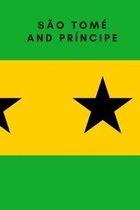 S�o Tom� and Pr�ncipe: Country Flag A5 Notebook to write in with 120 pages