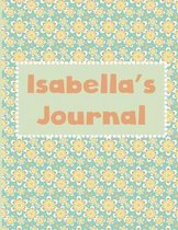 Isabella's Notebook: Notebook with 30 Pages of Handwriting and Sketch Paper for Preschool Children and Young Students, 8.5'' x 11''