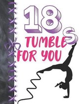 18 Tumbles For You: Gymnastics Activity Book Sketchbook For Girls To Doodle & Draw In