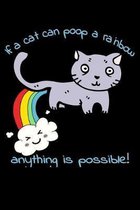If A Cat can Poop A Rainbow Anything is Possible!: Composition Book